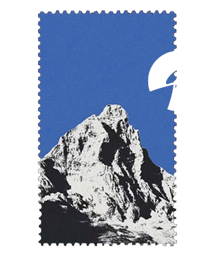 Mountain stamp